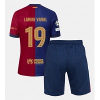 Barcelona Lamine Yamal #19 Fotballklær Hjemmedraktsett Barn 2024-25 Kortermet (+ korte bukser)